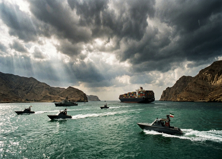 سپای تیرۆریستی ئێران لە ئەگەری دەستێوەردانی ئەمریكا لە گەرووی هورمز ھەڕەشە دەكات